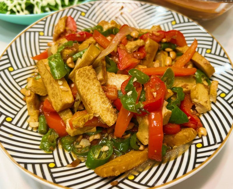 糯米椒炒豆干