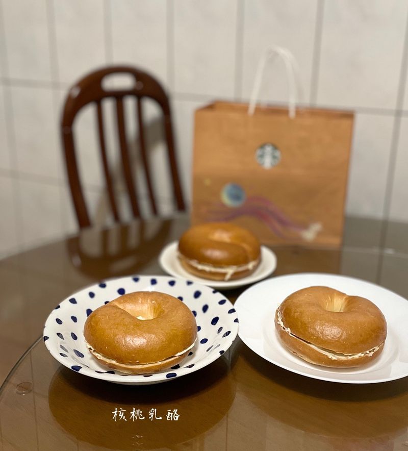 核桃乳酪貝果