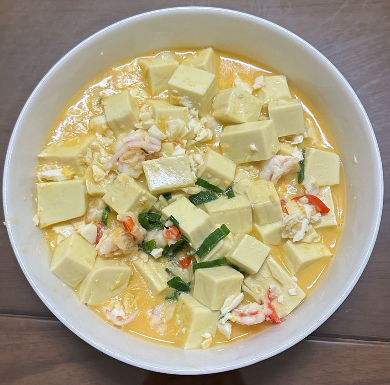鹹蛋豆腐蝦