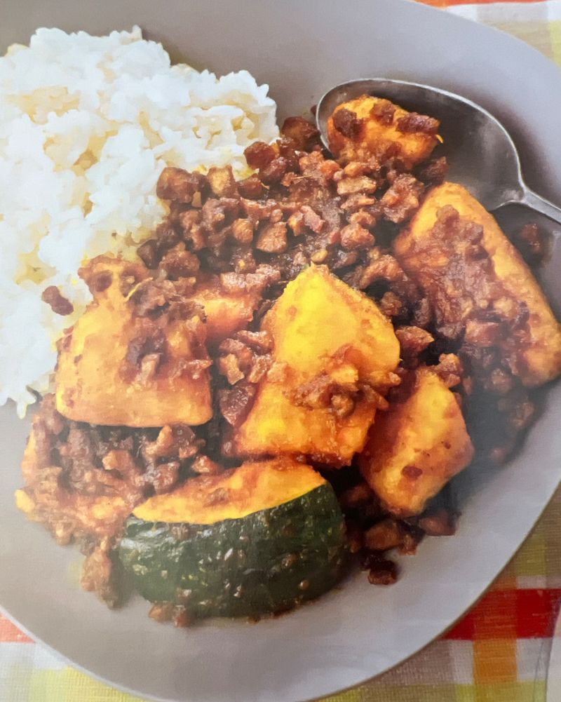 南瓜肉末咖喱
