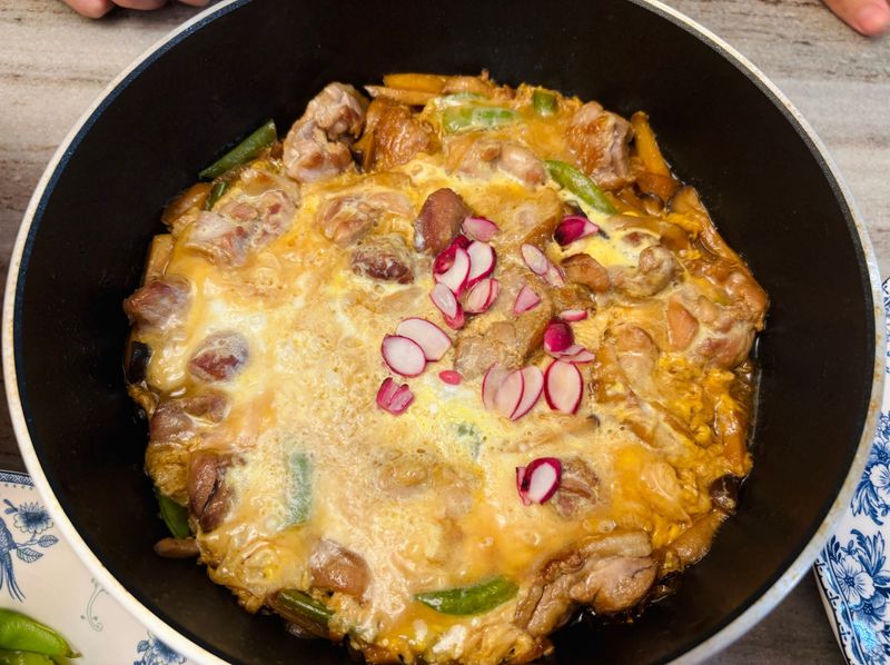 親子丼-朝日鍋