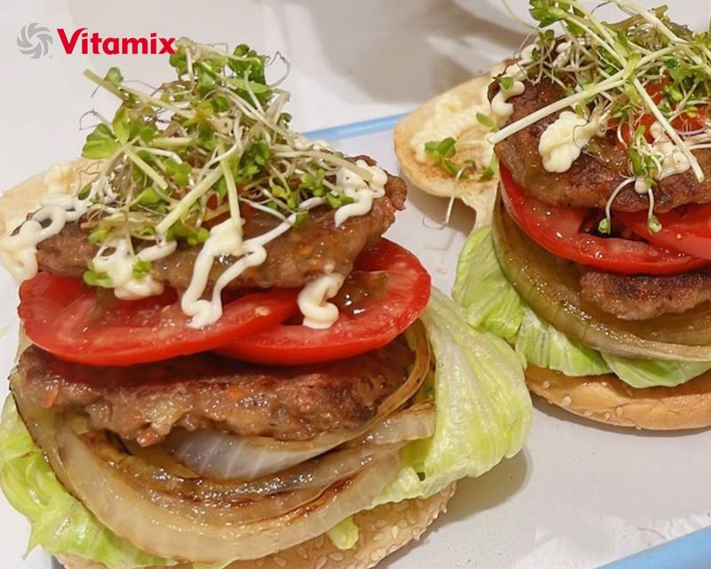 揪C雞肉漢堡排｜Vitamix