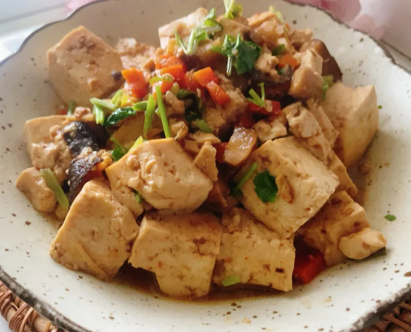 味噌燒香菇豆腐(全素)