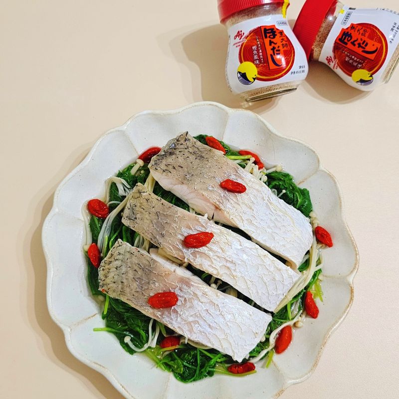 莧菜鱸魚蒸
