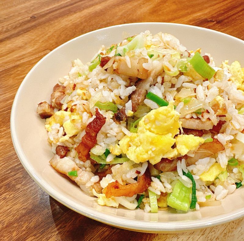 三層肉絲炒飯