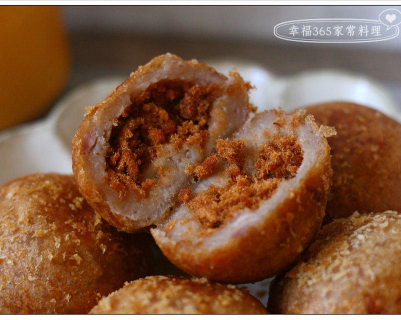 雞肉鬆炸芋丸