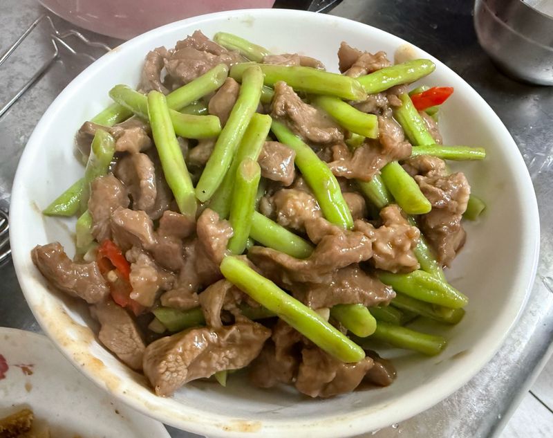 四季豆炒牛肉