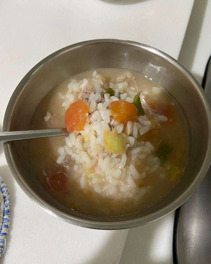 番茄牛肉粥
