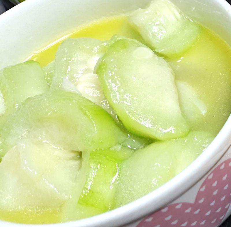 蒜炒絲瓜湯