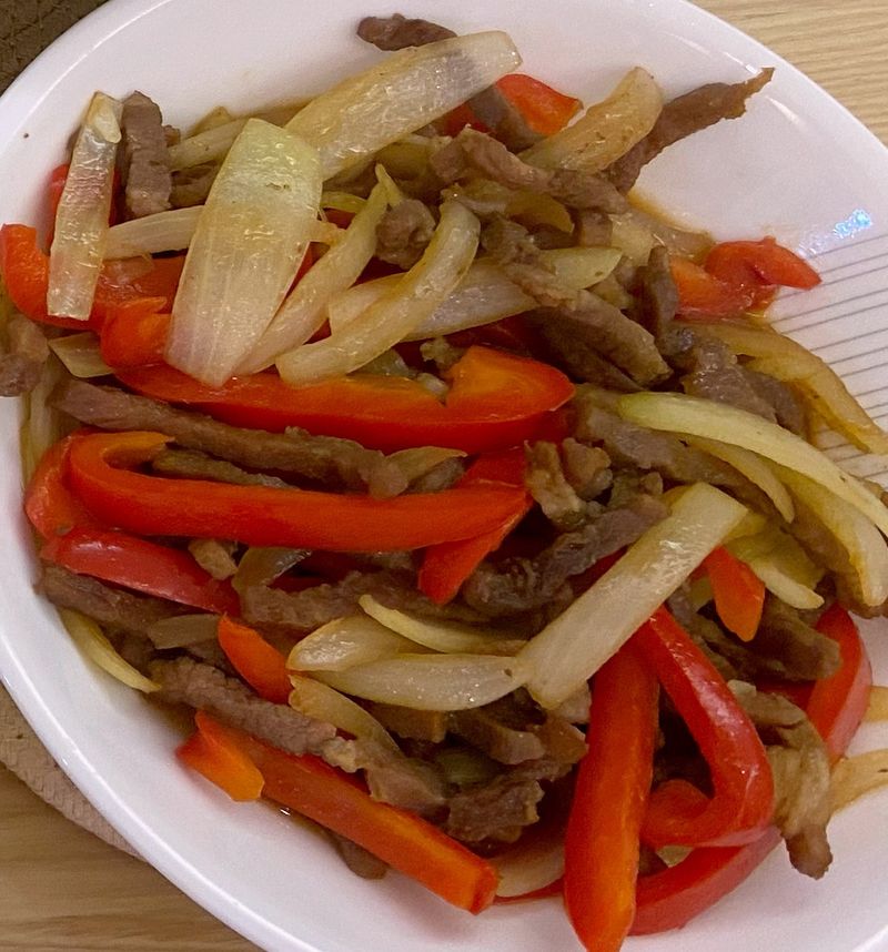 紅椒炒牛肉絲