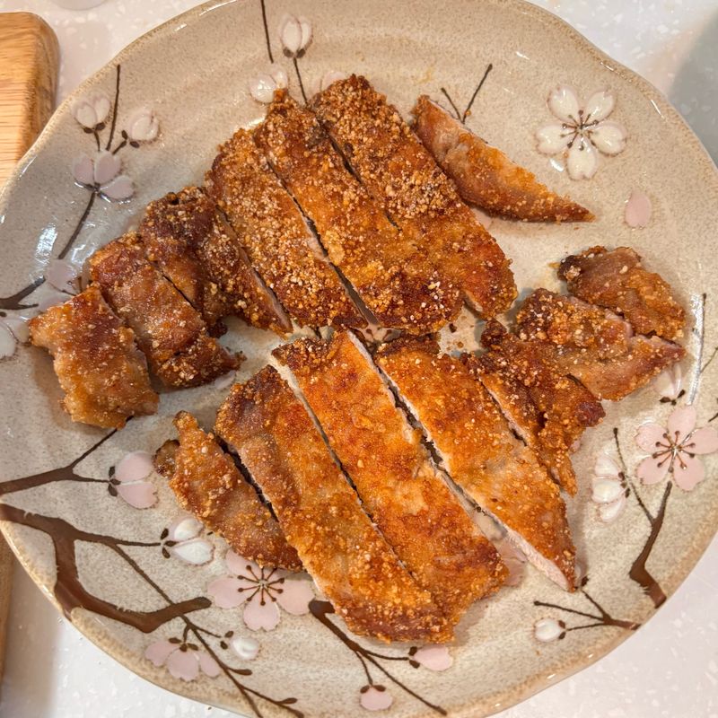 半煎炸排骨
