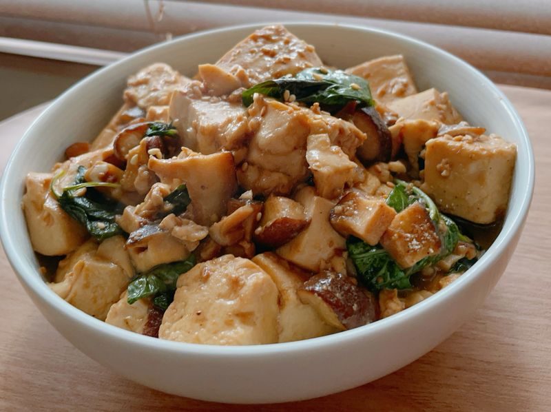 燒塔香香菇豆腐(全素)