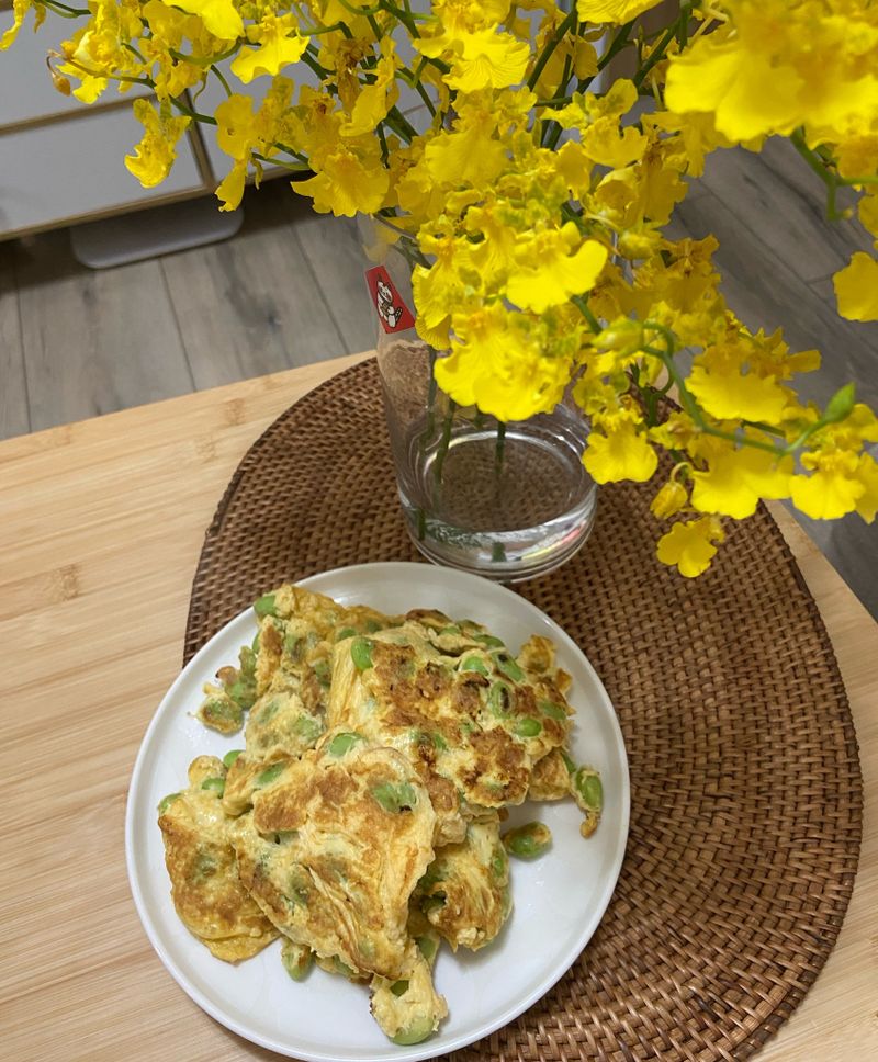 毛豆煎蛋