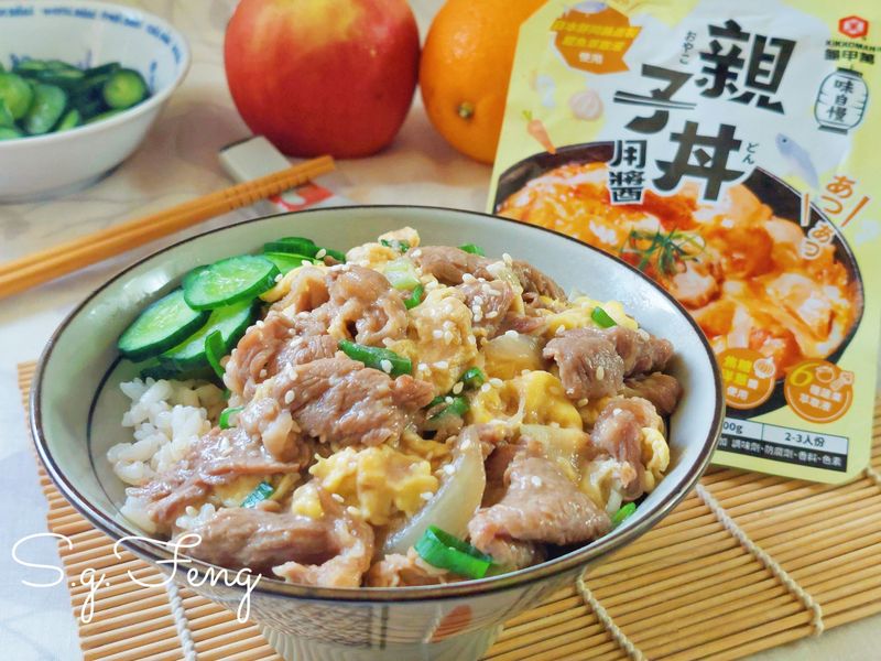 龜甲萬味自慢–親子丼用醬|日式滑蛋牛丼