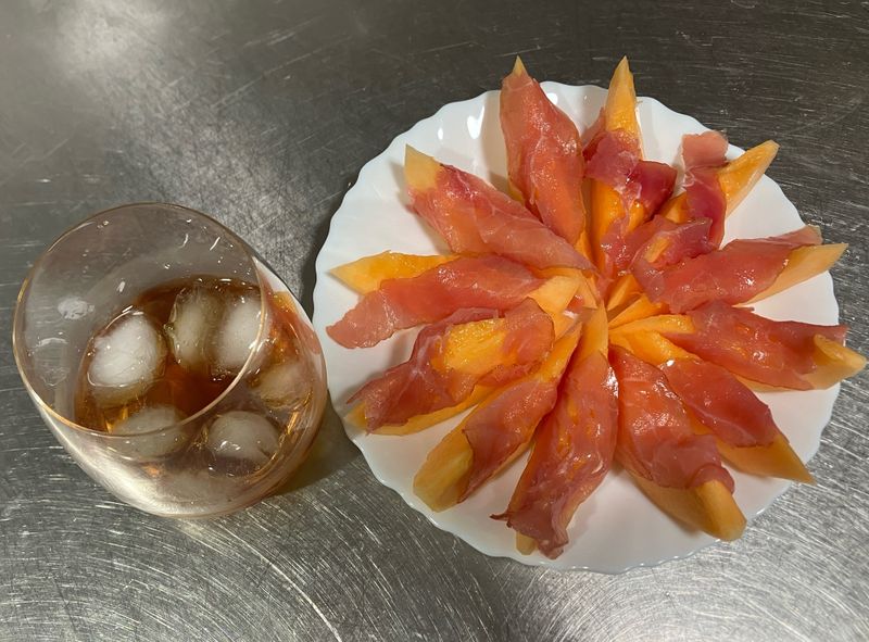 ［下酒菜］密瓜火腿