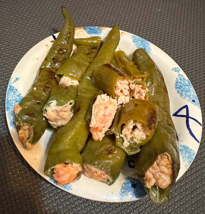 虎皮青椒鑲肉
