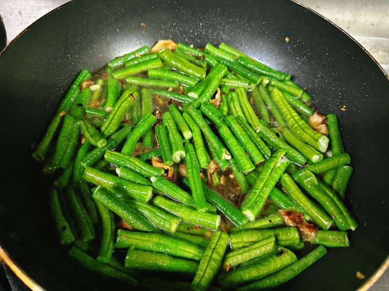 簡單下飯料理:悶炒長豆