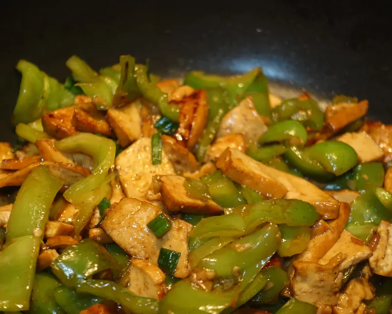 青椒炒豆干