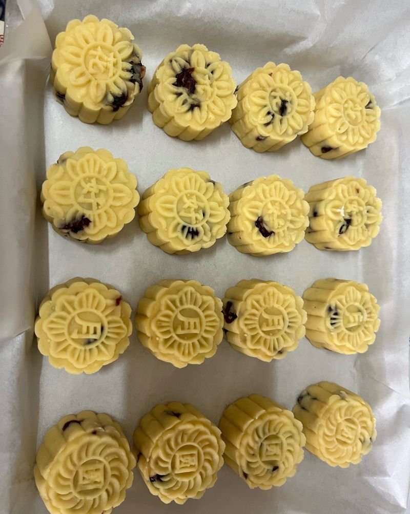 蔓越莓綠豆糕