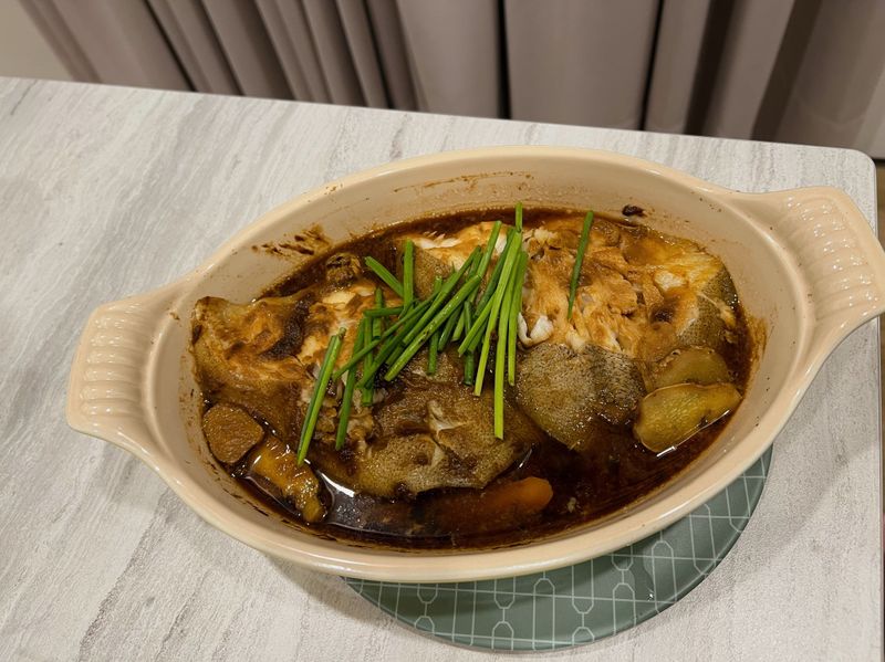 味噌蒸比目魚(蒸烘烤微波爐)