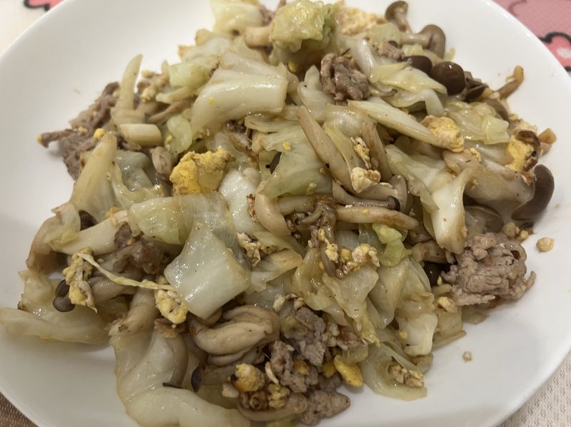 懶人的減醣午餐|蔬菜炒肉片