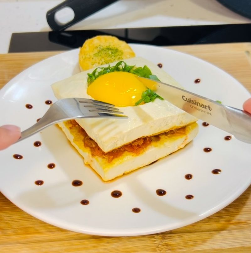 泡菜豆腐堡