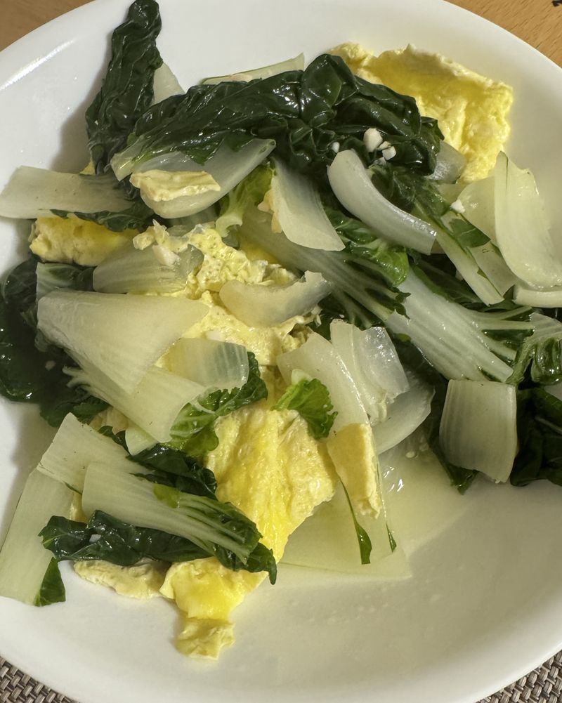 奶油白菜炒蛋