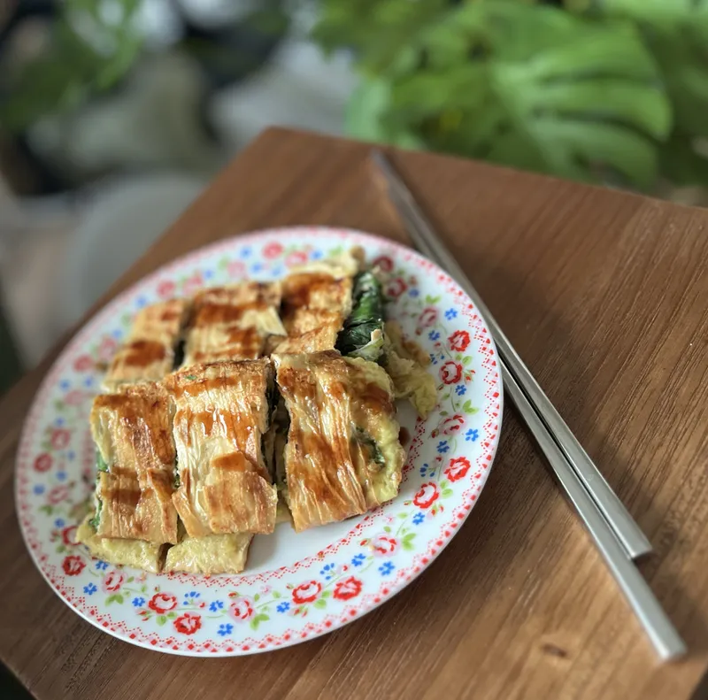 豆皮蛋餅