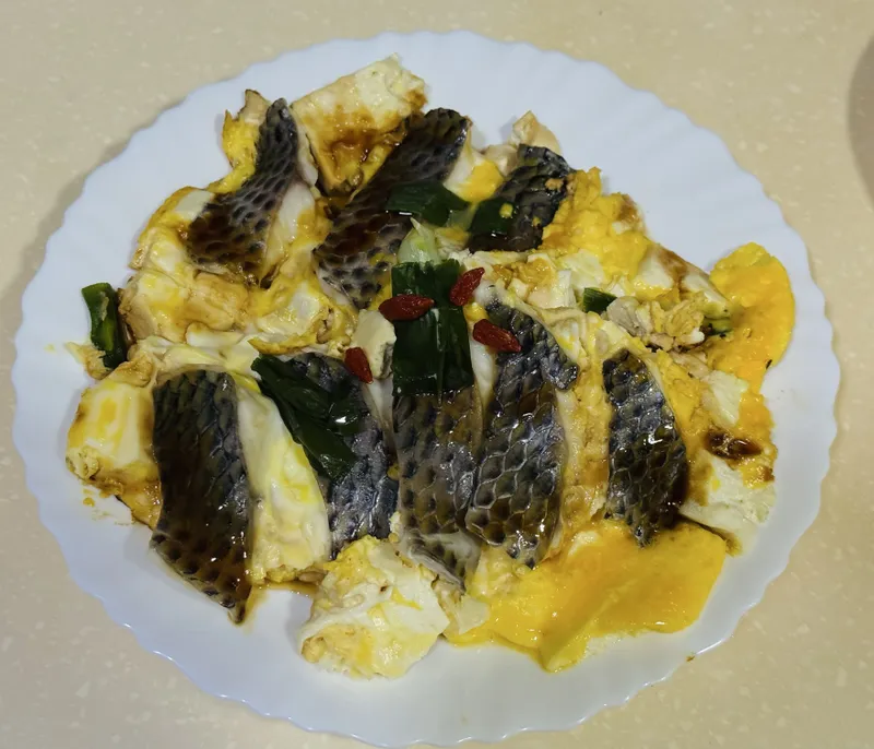 清蒸鱸魚豆腐蛋/鱸魚湯(鱸魚兩吃)