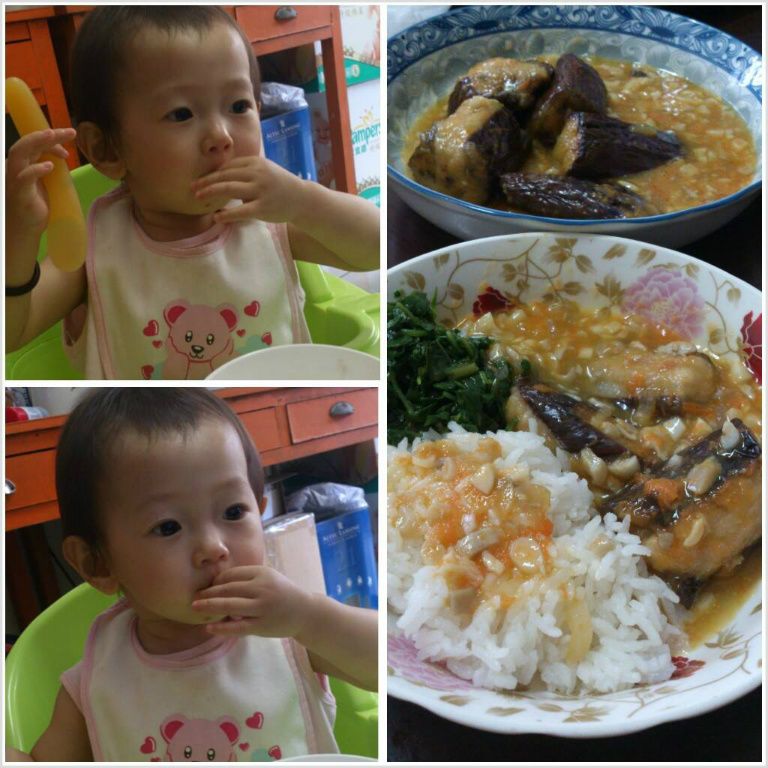 寶寶版茄子鑲雞肉