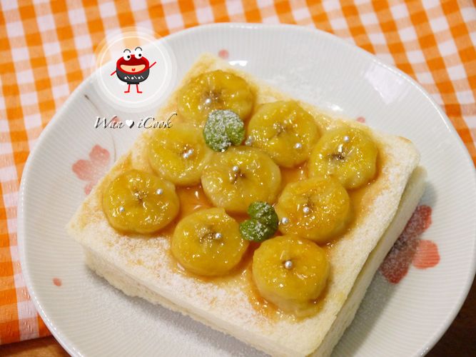 ♡宛の烘培好”食“光 ✿ 烤香蕉花生土司