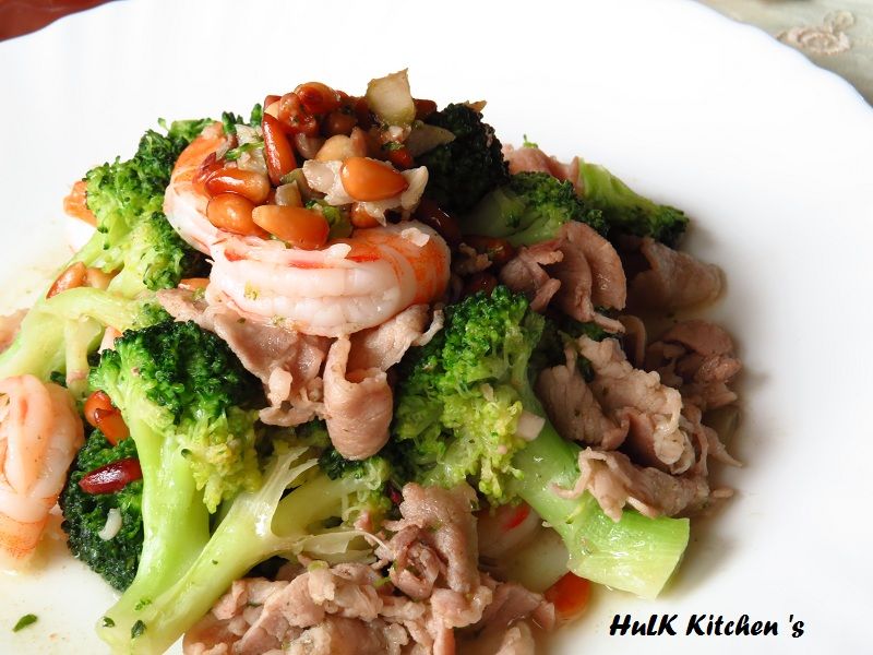 [Hulk食堂]松子鮮蝦佐青醬