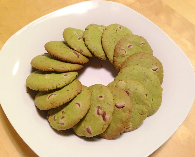 抹茶巧克力手工餅乾 Meiji green tea cookies 