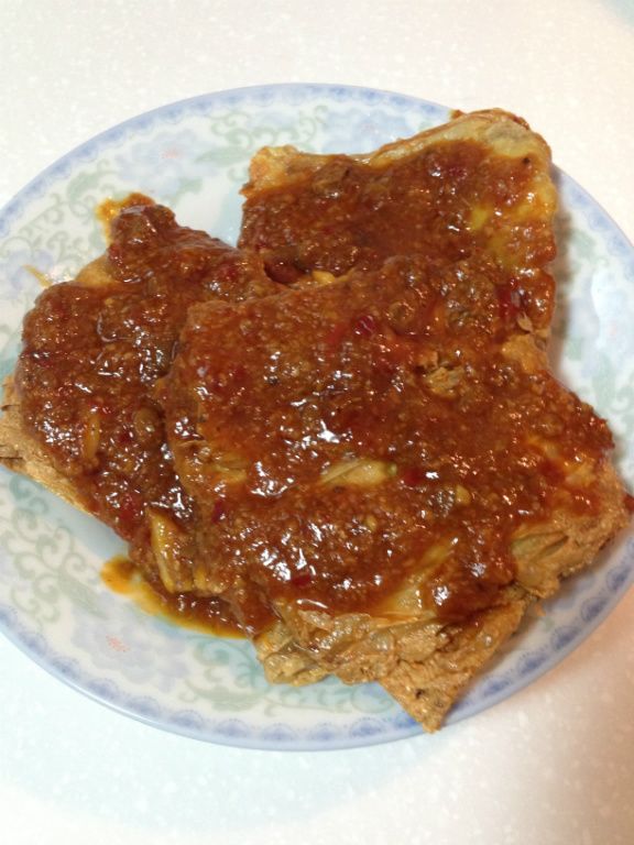 [豆包料理]魚香炸豆包-少了蔥花點綴賣相差了些
