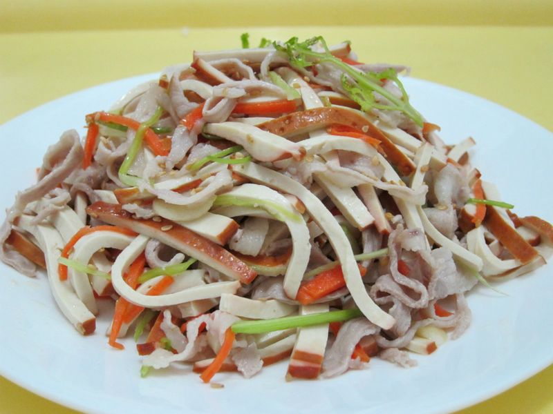 涼拌豆乾肉絲