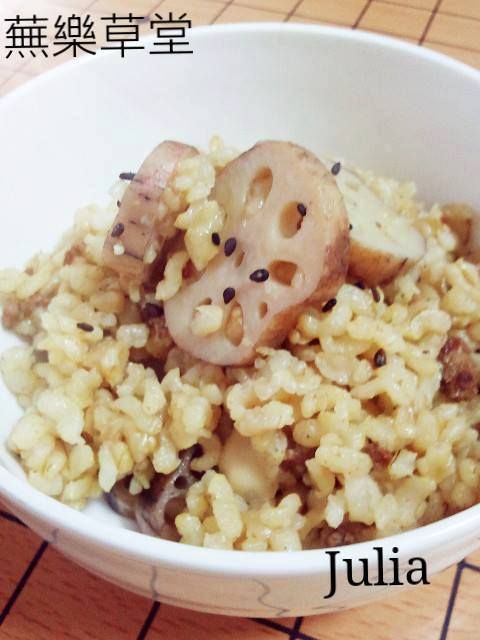 【仿西施●蓮藕胚芽糙米炊飯】