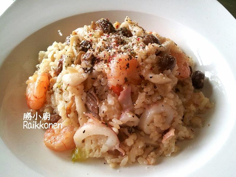 雙菇海鮮燉飯