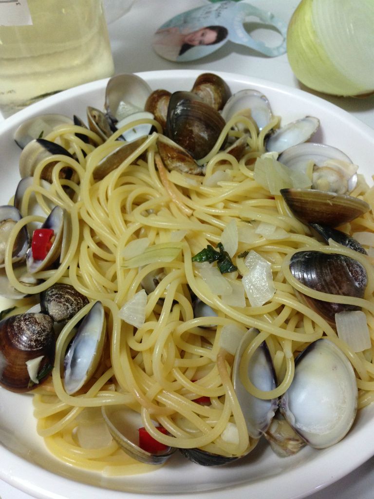 Vanessa愛料理♥白酒蛤蜊義大利麵♥