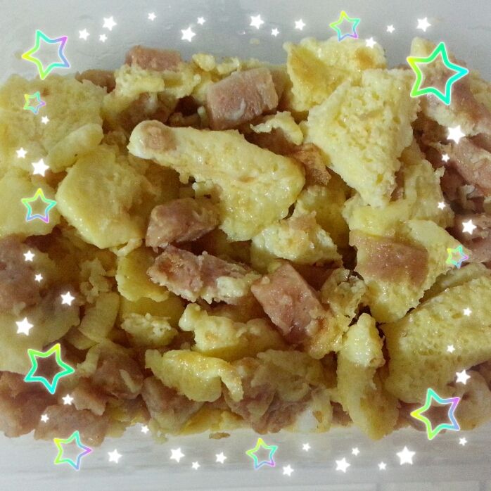 午餐肉炒蛋