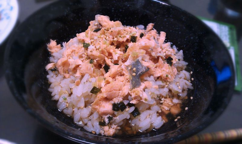 烤鮭魚茶泡飯