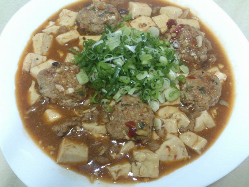 麻婆豆腐肉丸子