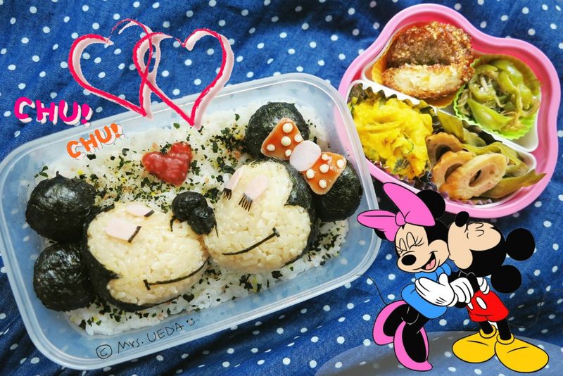 ♥上田太太愛睏哈欠便當♥(米奇米妮甜蜜蜜啾啾篇)