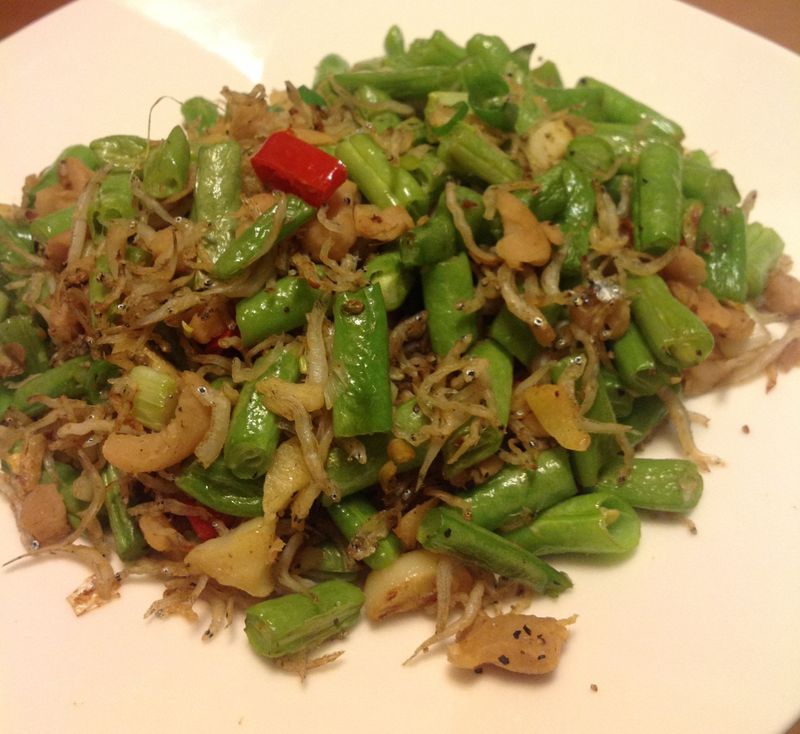 蒜香小魚四季豆