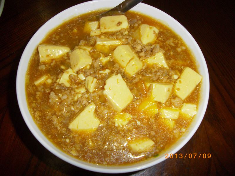 肉醬燒豆腐