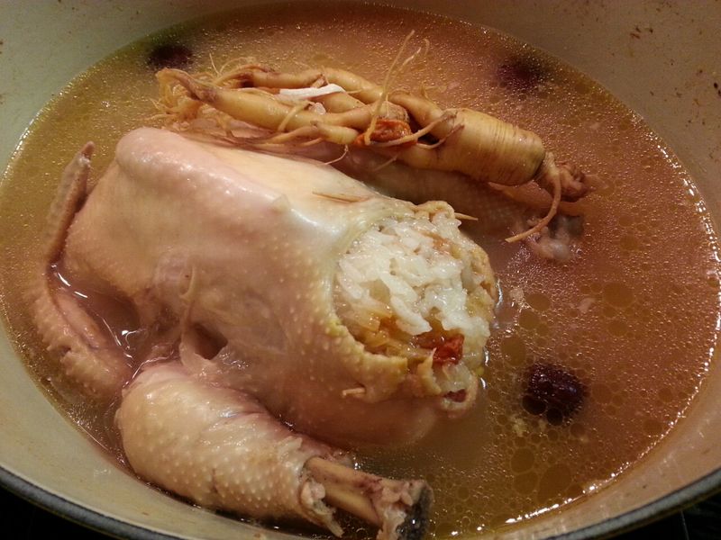 人蔘糯米雞湯