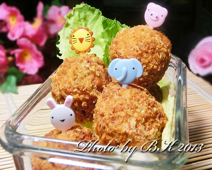 魚泥酥炸肉丸子