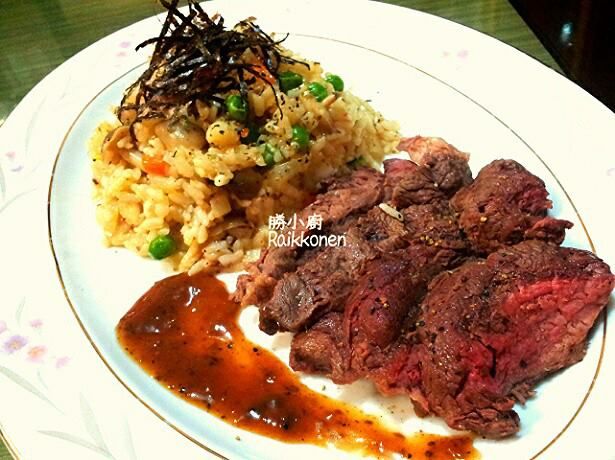 牛排菇菇燉飯