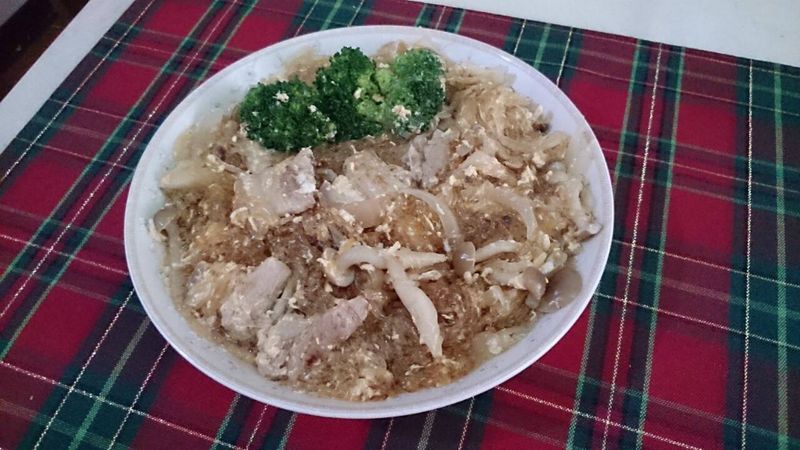 柳川風豬五花冬粉