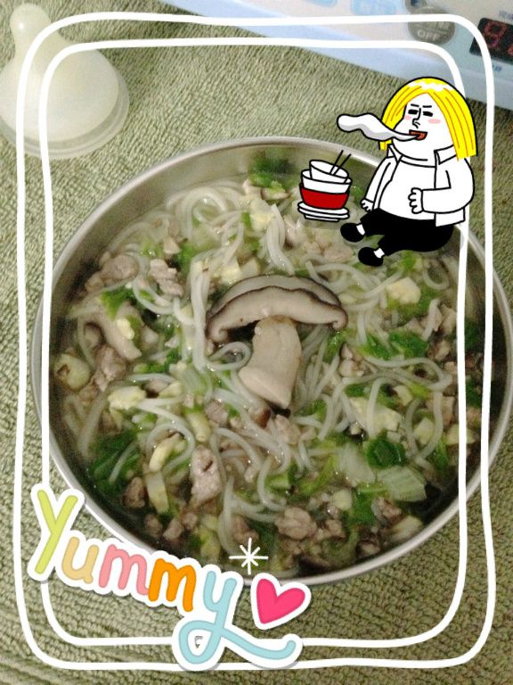 寶寶的香菇湯麵線
