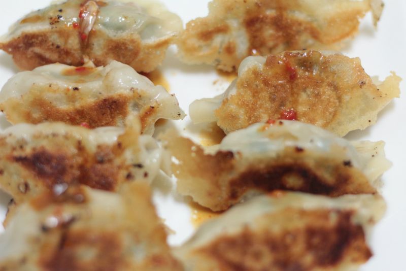 鮮肉韭菜煎餃